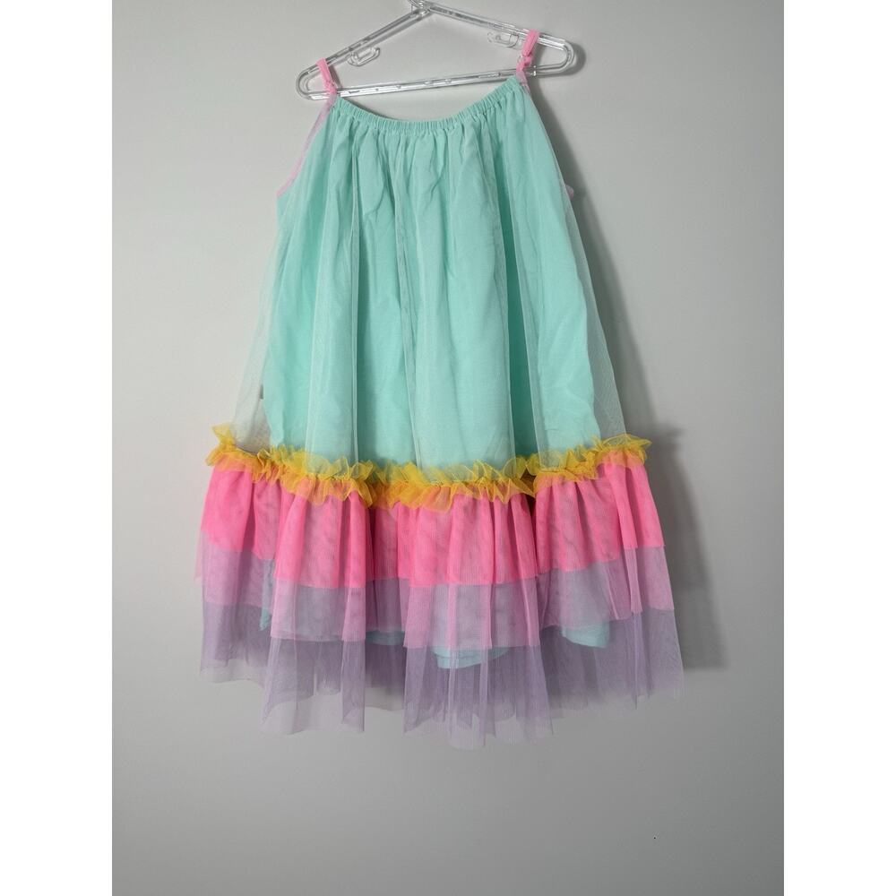 Billieblush Girls Multicolor Tulle Dress Ruffle Size 6 Tiered Flowy - Picture 3 of 4